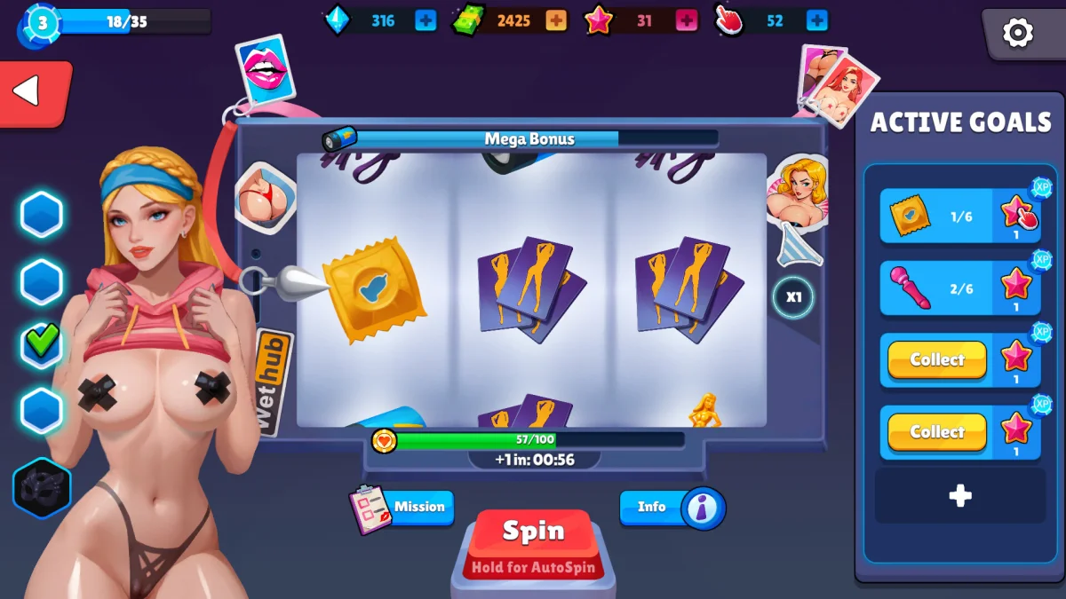 Wet Wealth non-explicit gameplay screenshot